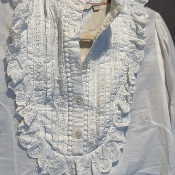 Boden Cream Ruffle Blouse - Picture 3 of 5